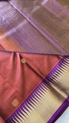 Pure Kanjeevaram silk mark certified saree