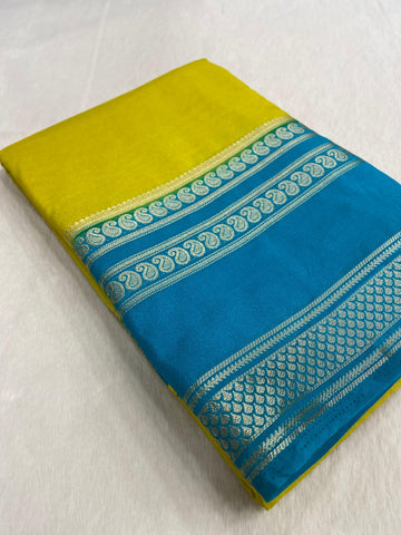 Premium crepe semi Mysore silk saree