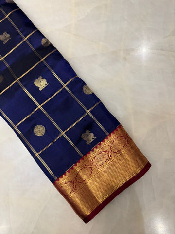 Pure Kanjeevaram silk mark certified saree
