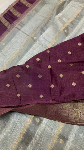 Premium wrinkle crepe silk saree