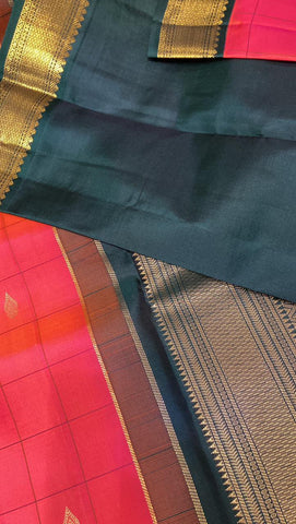 Pure Zari handloom Kanjeevaram silk mark certified saree