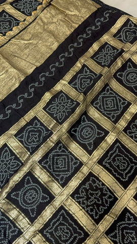Premium Assam Silk Saree with Bandhani design