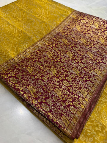 Pure Kanjeevaram silk mark certified saree