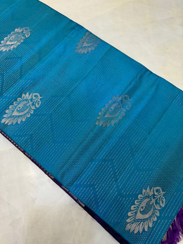 Half mix Kanjeevaram Soft silk saree