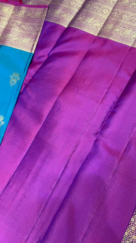 Pure handloom Kanjeevaram silk mark certified saree