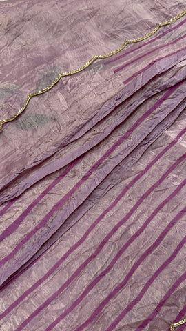 Premium crush organza saree