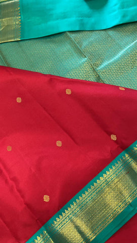 Pure zari handloom Kanjeevaram silk mark certified saree