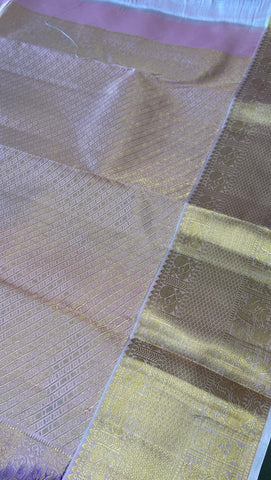 Pure zari handloom Kanjeevaram silk mark certified saree