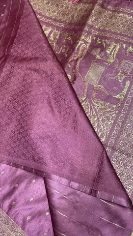 Premium crepe satin silk saree