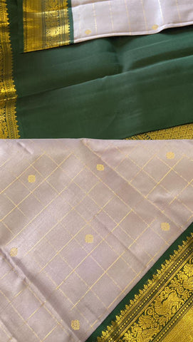 Pure zari handloom Kanjeevaram silk mark certified saree