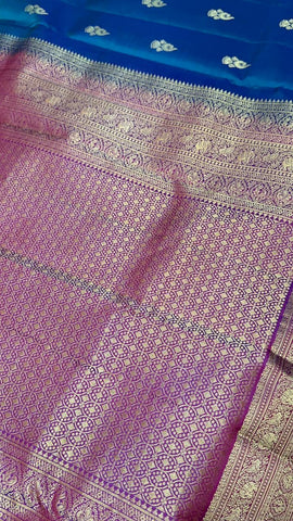 Pure handloom Kanjeevaram silk mark certified saree