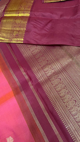Pure zari handloom Kanjeevaram silk mark certified saree