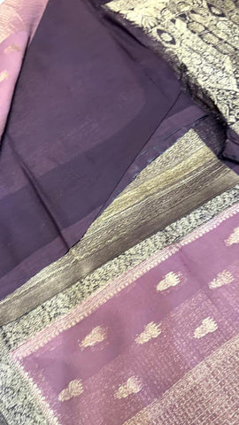 Premium quality wrinkle crepe silk saree