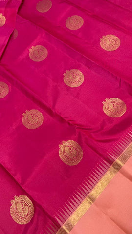 Pure zari handloom Kanjeevaram silk mark certified saree