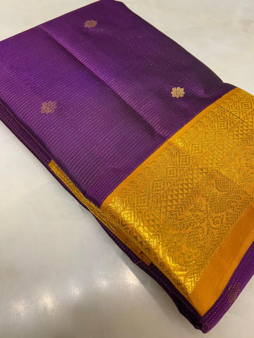Pure zari handloom Kanjeevaram silk mark certified saree