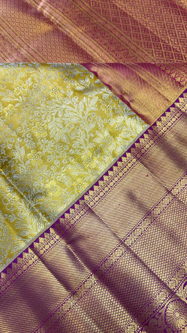 Pure handloom Kanjeevaram silk mark certified saree