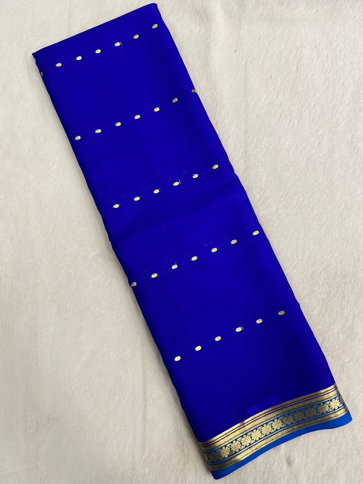 Premium crepe Mysore silk saree 80 GSM Silk Mark Certified