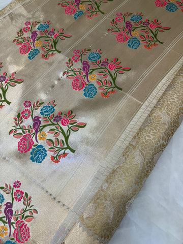 Premium semi Banarasi Kathan silk saree