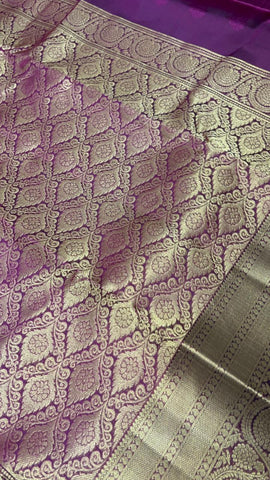 Half mix Kanjeevaram silk saree