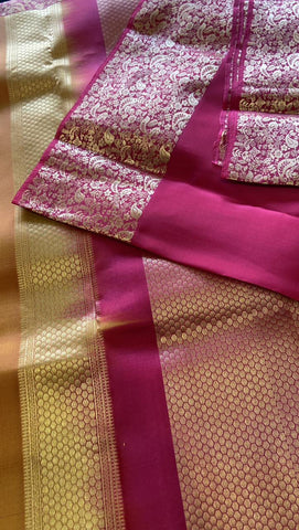 Half mix Kanjeevaram silk saree