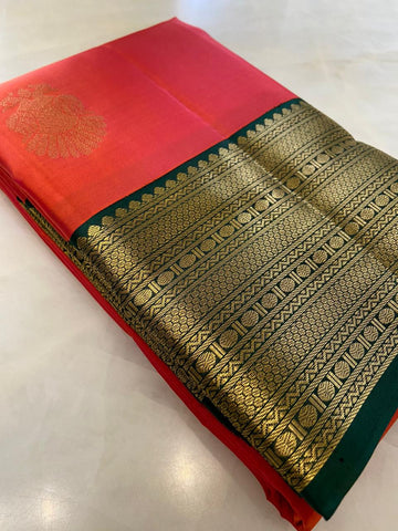 Pure zari handloom Kanjeevaram silk mark certified saree