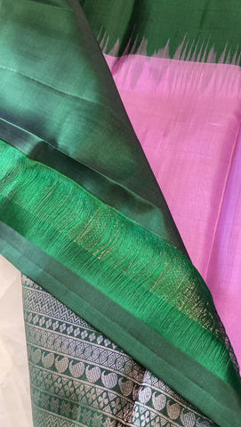 Pure Zari handloom Kanjeevaram silk mark certified saree