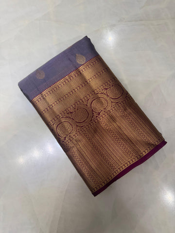 Half mix Kanjeevaram silk saree