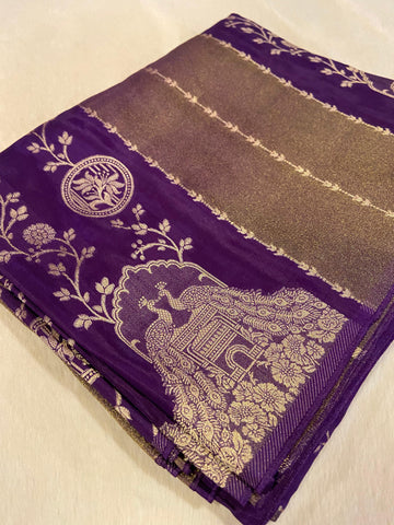 Pure Chinnon Saree