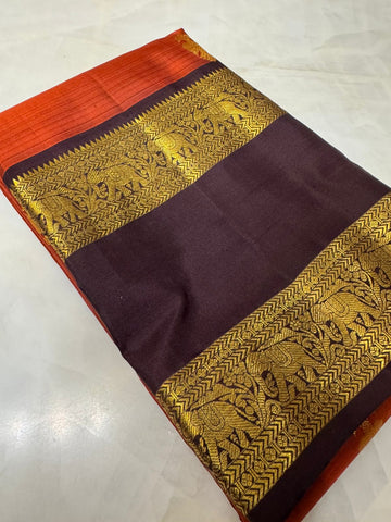 Pure zari handloom Kanjeevaram silk mark certified saree