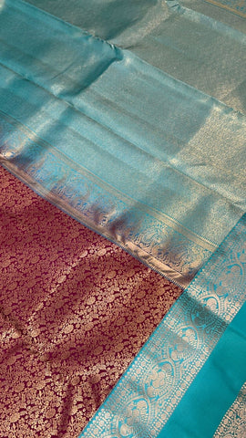 Pure Kanjeevaram silk mark certified saree