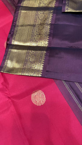 Pure Zari handloom Kanjeevaram silk mark certified saree