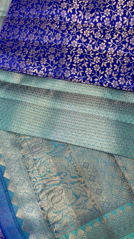 Pure zari handloom Kanjeevaram silk mark certified saree