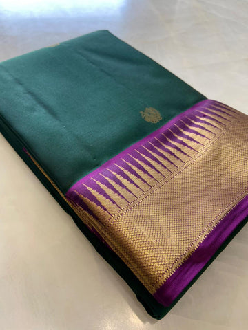 Pure Zari handloom Kanjeevaram silk mark certified saree