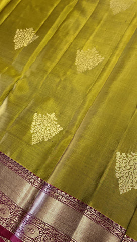 Pure zari handloom Kanjeevaram silk mark certified saree