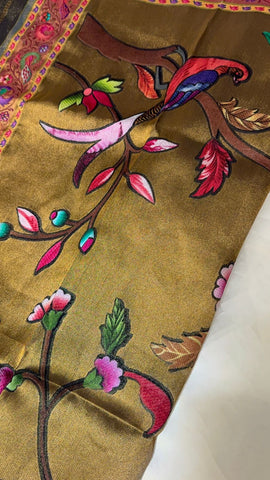 Premium Banarasi handprint tissue saree