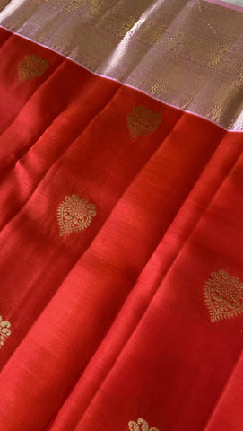Half mix Kanjeevaram silk saree