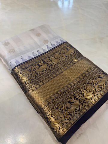 Pure Kanjeevaram silk mark certified saree