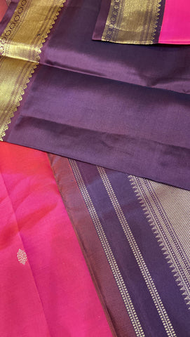 Pure Zari handloom Kanjeevaram silk mark certified saree