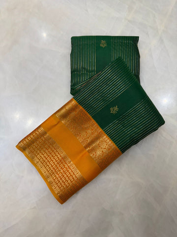 Pure Kanjeevaram silk mark certified saree
