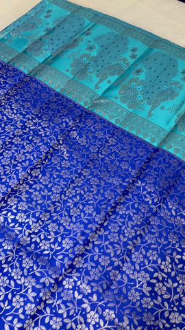 Pure zari handloom Kanjeevaram silk mark certified saree