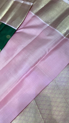 Pure zari handloom Kanjeevaram silk mark certified saree