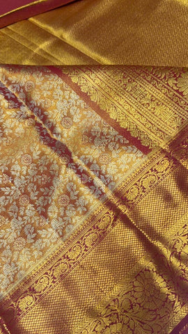 Half mix Kanjeevaram silk saree