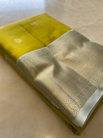 Pure zari handloom Kanjeevaram silk mark certified saree