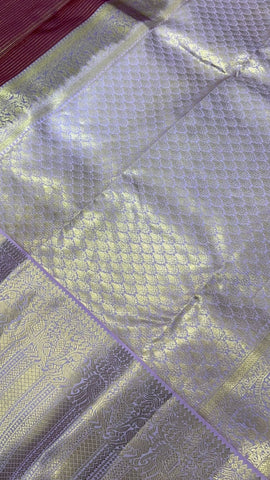 Pure Kanjeevaram silk mark certified saree