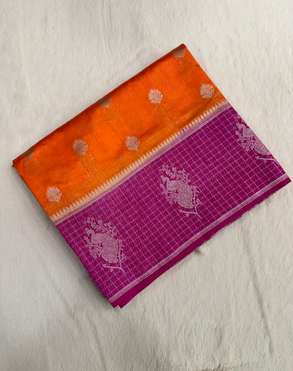 Premium Raw Mango Silk Saree