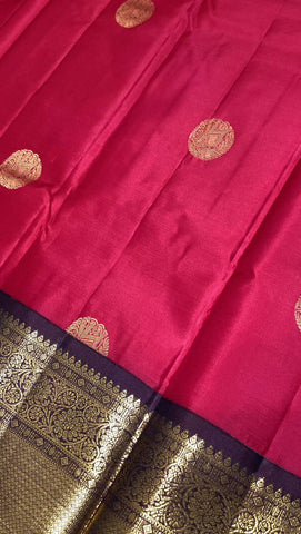 Pure Zari handloom Kanjeevaram silk mark certified saree