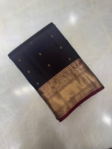 Pure zari handloom Kanjeevaram silk mark certified saree