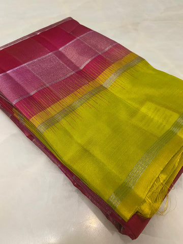 Pure Zari handloom Kanjeevaram silk mark certified saree