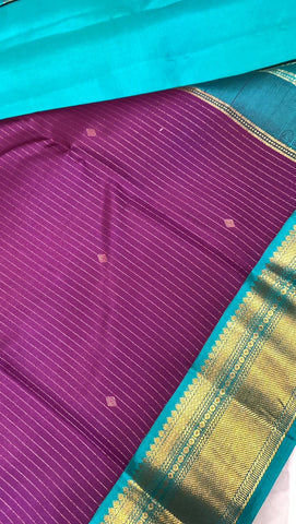 Pure Zari handloom Kanjeevaram silk mark certified saree