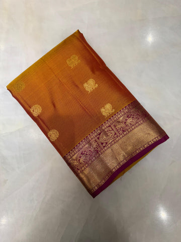 Pure Kanjeevaram silk mark certified saree